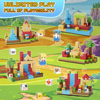 Fitrobust 200PCS Magnetic Building Blocks Set, Magnetic Tiles Kids Build Cubes STEM Game Toys, Build Forest World Set, Christmas Birthday Gifts for Boys & Girls Age 3 4 5 6 7 8 9 10, 0.78 in Size