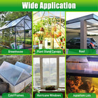 Sinimaka 8 Pack Polycarbonate Greenhouse Panels, 8' x 4' x 0.24'' Twin-Wall Polycarbonate Sheets, All Weather Clear Roof Panels Greenhouse Replacement Panels