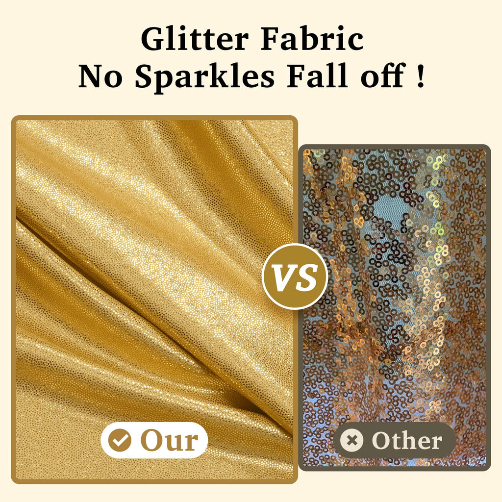 10x10 ft Gold Sequin Backdrop Curtain Panels for Parties, Wrinkle Free Glitter Photo Backdrop Drapes 2 Panels 5x10FT Shimmer Back Drop Cloth for Wedding Birthday Christmas Photography Background