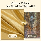 10x10 ft Gold Sequin Backdrop Curtain Panels for Parties, Wrinkle Free Glitter Photo Backdrop Drapes 2 Panels 5x10FT Shimmer Back Drop Cloth for Wedding Birthday Christmas Photography Background