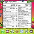 Women's Daily Multivitamin with Iron - Vegan Methylated Multivitamin for Women with Biotin, Organic Superfoods, Probiotics, B-Complex - Energy, Gut & Optimal Health Support – Easy to Swallow Capsules