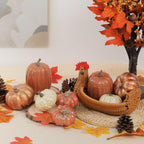 Artgar Pumpkin Decor, 8 PCS Halloween Pumpkin