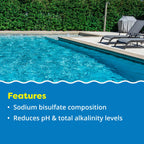 In The Swim pH Reducer for Swimming Pools, Spas, and Hot Tubs - Lowers Alkalinity - Prevents Cloudy Water - Balances Water - 90% Sodium Bisulfate - 10 Pounds