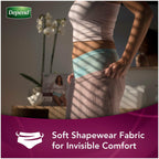 Depend Silhouette Incontinence and Postpartum Underwear for Women, Maximum Absorbency, Disposable, Medium, Pink/Black/Teal/Berry, 4 Count