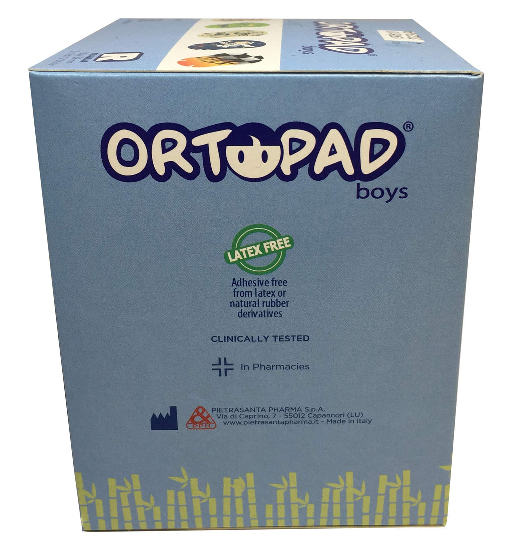 Ortopad® Bamboo Boys Eye Patches, 50/Box (Regular Size, 4+ yrs) Racing Flames Pack