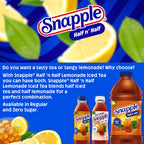 Snapple Zero Sugar Half 'n Half Lemonade Tea, 16 Oz Bottles, 12 Count