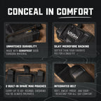 VNSH Belly Band Holster – Comfortable, Secure & Discreet | Concealed Carry Fit for 99% of Handguns with Built-in Mag Pouches