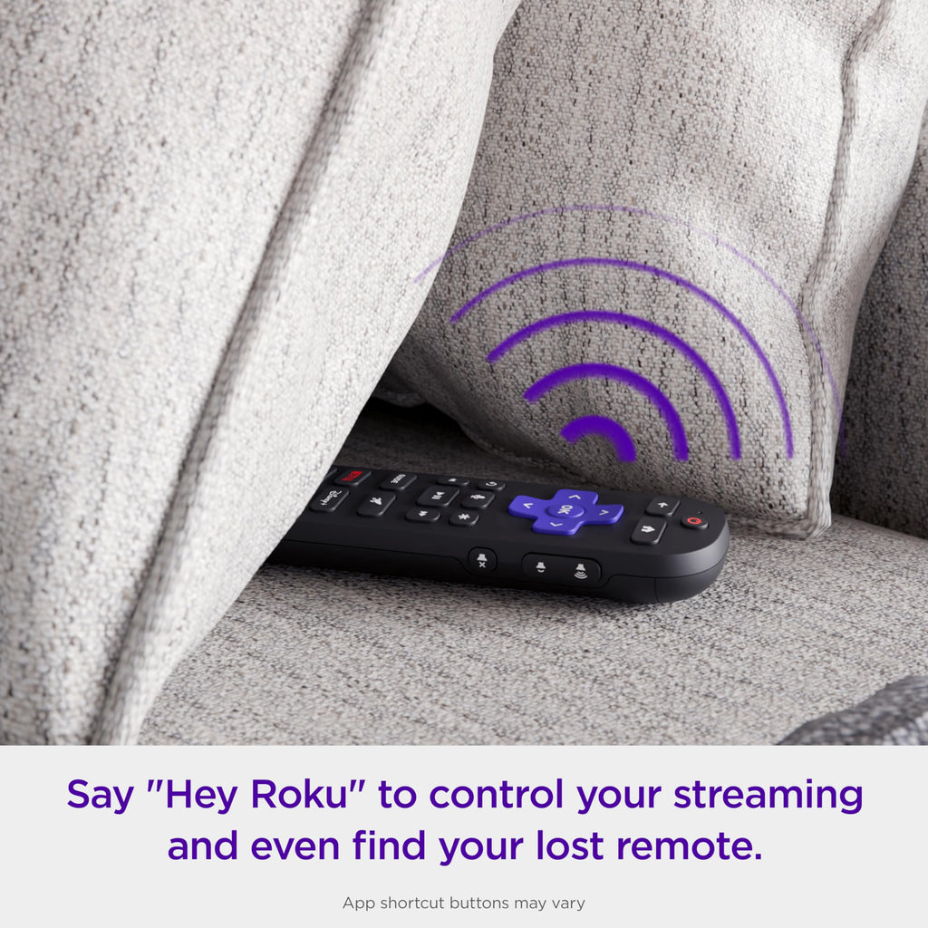 Roku Voice Remote Pro (2nd Ed.), TV Remote Control with Backlit Buttons