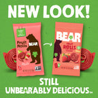 BEAR Fruit Rolls Strawberry 20g (Pack of 18) – Made with Real Fruit