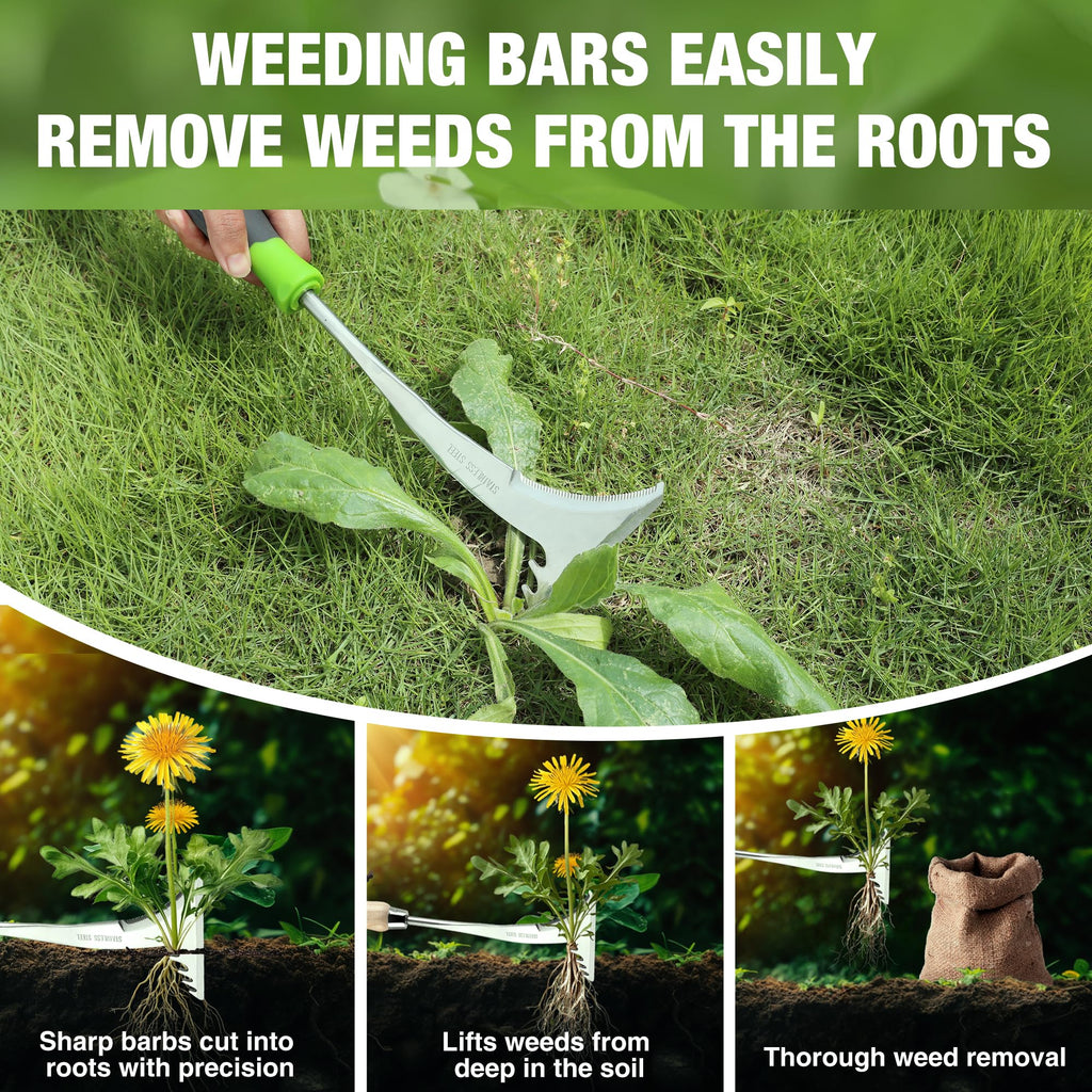 WORKPRO Crack Weeder, 12.5" Stainless Steel Crevice Weeding Tool Weeder Tool