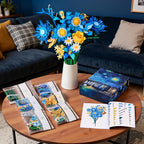 EWED Starry Flowers Building Set for Adults Compatible with Lego Botanicals