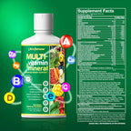 Life's Fortune Liquid Multivitamin for Adults Men & Women, Teens – High Absorption Daily Vitamins – Trace Minerals, Amino Acids with Biotin, L-Arginine, Potassium – Tropical Flavor, Sugar Free, 32 oz