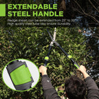 WORKPRO Extendable Hedge Shear, 25"-33" Manual Hedge Clipper/Bush Cutter