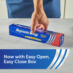Reynolds Wrap Heavy Duty Aluminum Foil Roll, Thick Heavy Duty Foil for Added Strength and Durability, Secure Easy Open and Close Tab, 12 Inches Wide, 50 Sq. Ft. (Pack of 2)