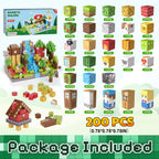 Fitrobust 200PCS Magnetic Building Blocks Set, Magnetic Tiles Kids Build Cubes STEM Game Toys, Build Forest World Set, Christmas Birthday Gifts for Boys & Girls Age 3 4 5 6 7 8 9 10, 0.78 in Size