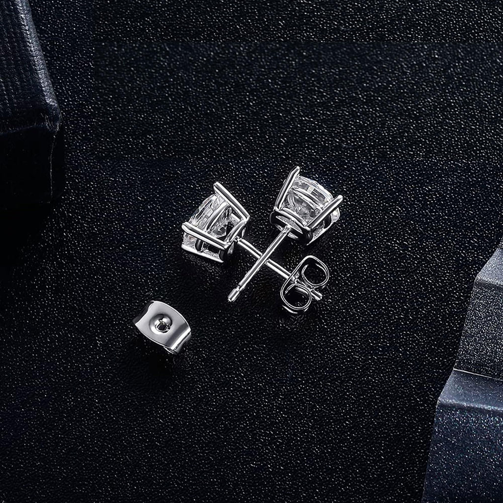 MDFUN Stud Earrings for Women Hypoallergenic Cubic Zirconia Earring 3MM