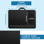 LAPGEAR Home Office Pro Lap Desk - Black Carbon, Fits 15.6” Laptops