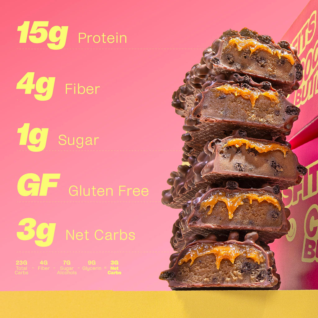 Misfits Vegan Protein Bars - Speculoos Cookie Butter | Nutrition Bars - 15g Protein, 1g Sugar, Plant-based, Low Carb, Non-GMO, Gluten Free Snacks | Pack of 12