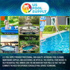 U.S. Pool Supply 9 Foot Heavy-Duty Above Ground Pool Hose, 1.5" - Black Replacement Filter Connecting Hose, Flexible Spiral Wound EVA - Compatible with Intex for Pool Filter Pumps - Skimmer Pump