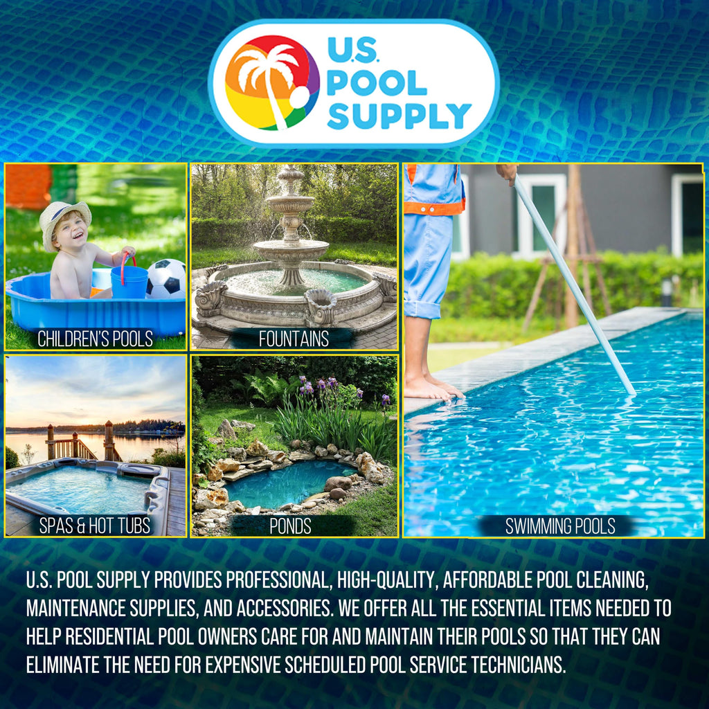 U.S. Pool Supply Pool Hose Adapter A B Conversion 1.25" to 1.5" Hose Connector with Clamps, Pack of 2 - Above Ground Replacement Compatible with Intex Pool Filter Pumps, Sand Filters Saltwater Systems