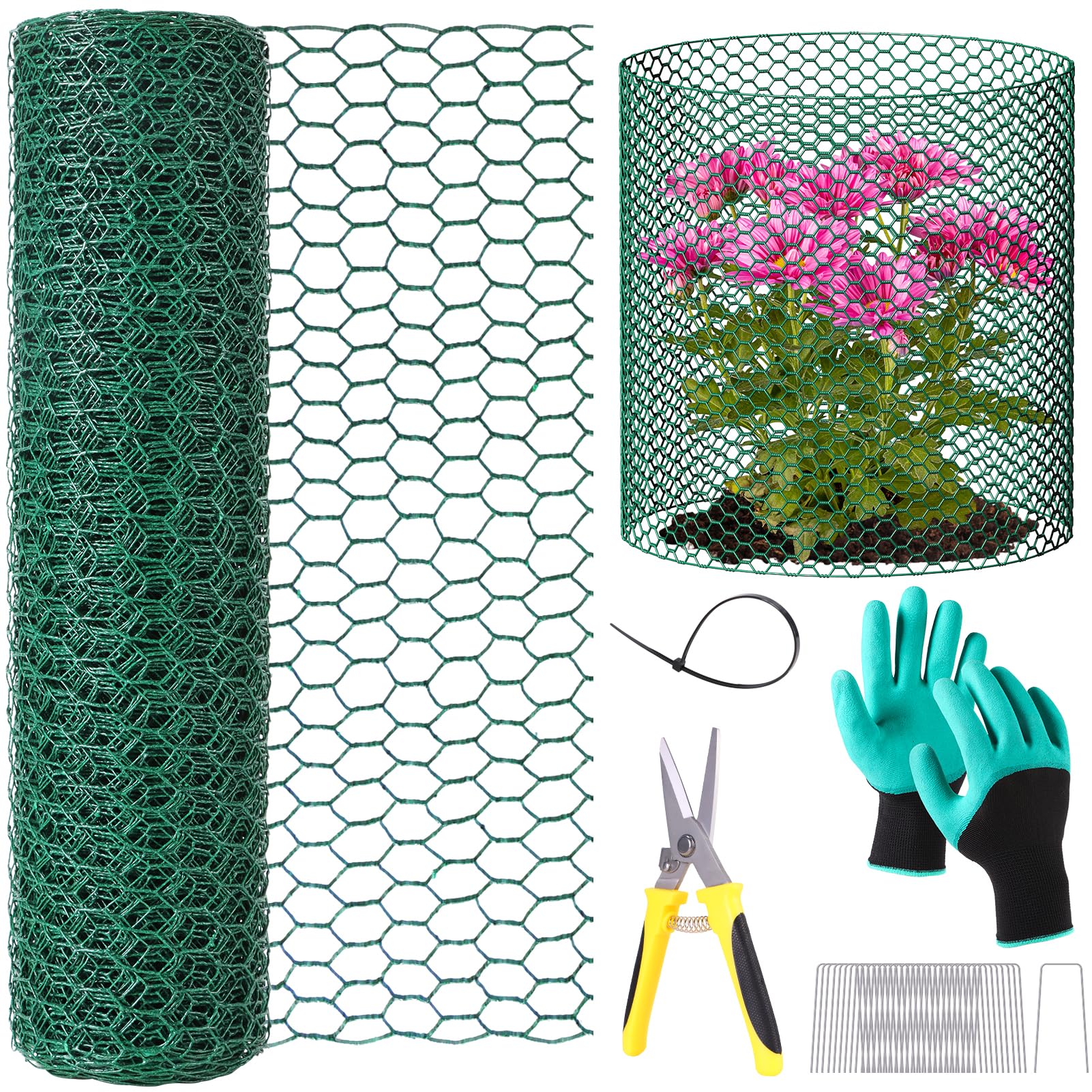32.8ftx16In Plant Protectors from Animals,Plant Cages for Outdoor Plants