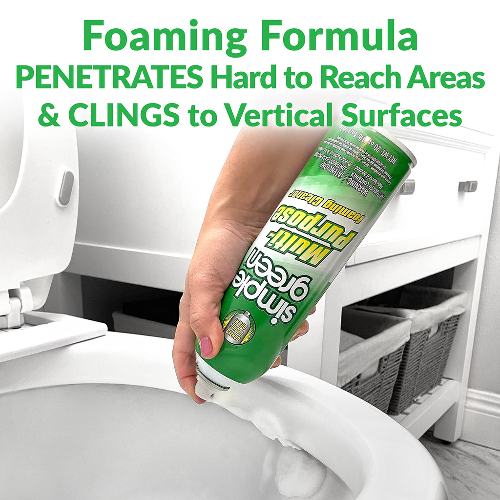 Simple Green All-Purpose Foaming Aerosol Cleaner, All-Purpose Cleaning and Degreasing, 20 Oz (Pack of 2)