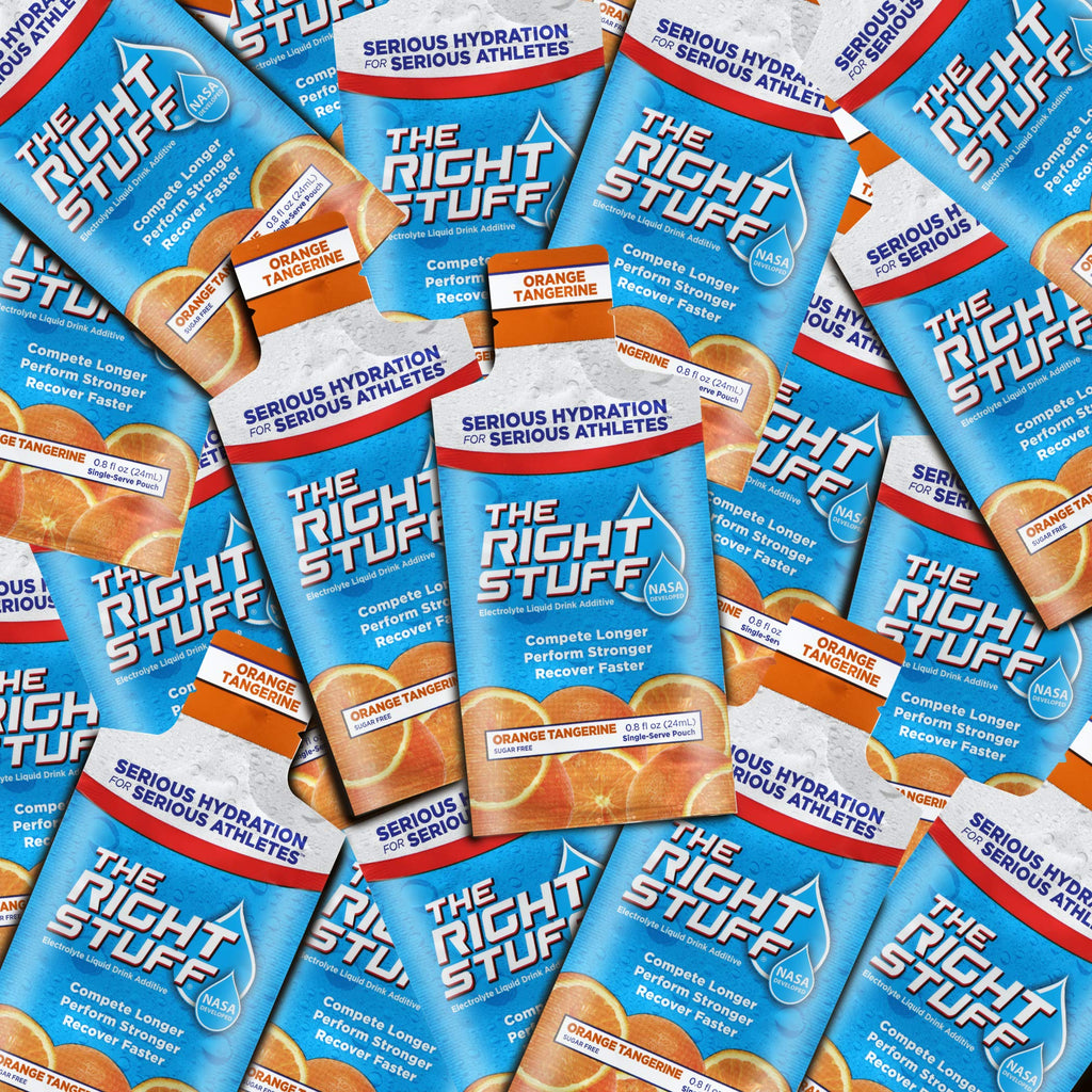 The Right Stuff electrolyte drink concentrate - 10 Pouch Box - Orange Tangerine