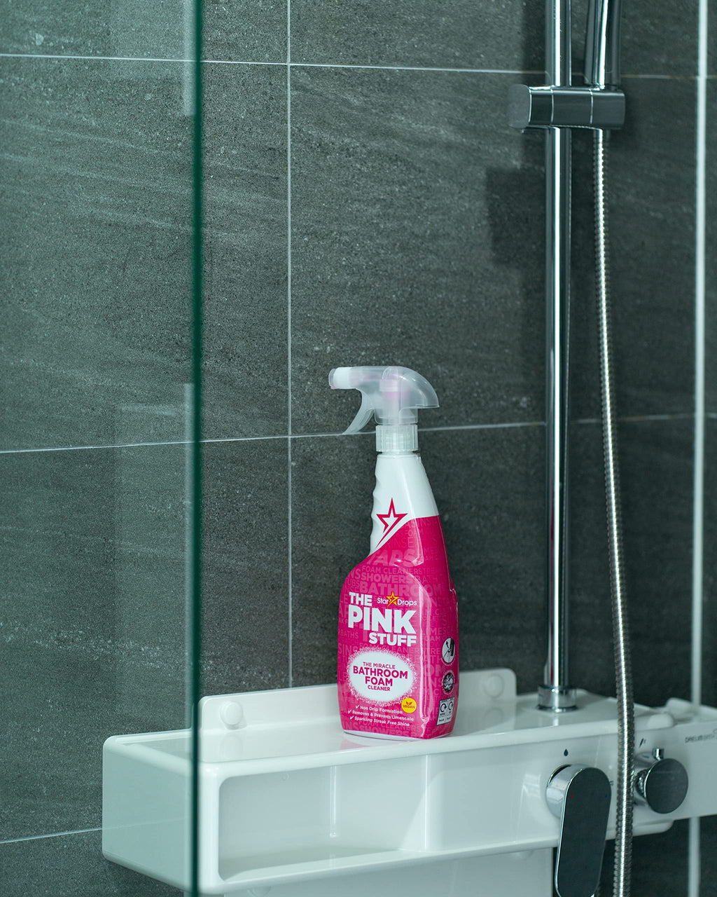 Stardrops - The Pink Stuff - Miracle Cleaning Ultimate Bundle – Paste, Multi-Purpose Spray, Bathroom Foam Spray, and Cream Cleaner – Ideal for Kitchens, Bathrooms, Outdoors, and More