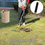 KLDOLLAR Thatch Rake, Dethatcher Rake for Grass to Cleaning Dead Grass
