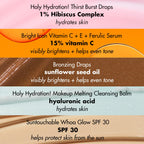 e.l.f. SKIN Best & Obsessed Skincare Kit, Travel-Size Makeup Remover, Sunscreen & Brightening Serums For Glowy Skin, Vegan & Cruelty-Free