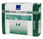 Abena Abri-Form Comfort Plastic-Backed Briefs, Level 4, (Medium To Large Sizes) Large, 36 Count