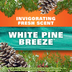 Hefty Ultra Strong 30 Gal Large Trash Bags, Black, White Pine Breeze, 50ct