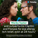 Pataday Once Daily Extra Strength Relief Allergy Eye Drops, 2.5 ml, Antihistamine Eye Drops with Olopatadine 0.7% for Relief from Eye Allergy Itching, Works Up to 24 Hours