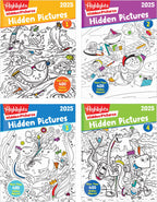 Highlights Hidden Pictures 2025 Activity Books for Kids Ages 6 and Up, 4-Book Set of Travel-Friendly Screen Free Seek and Find Fun, Books Double as Coloring Books
