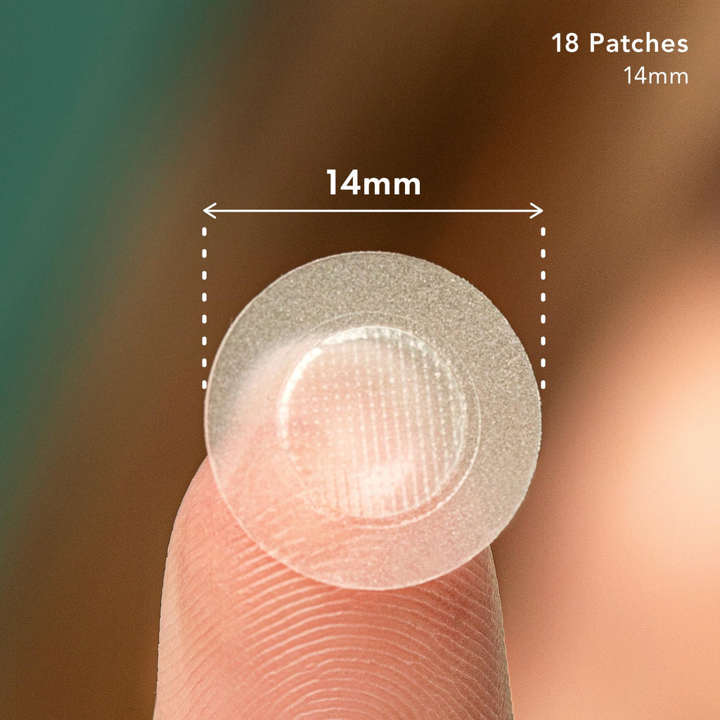 Rael Pimple Patches, Miracle Microcrystal Spot Cover - Hydrocolloid Acne Pimple Patch with Tea Tree Oil, Early Stage Zits and Blemish, Korean Skin Care (18 Count)