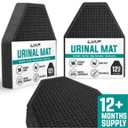 12 Pack - Professional Urinal Floor Mats for Men Bathroom | Non-Slip Urinal Mats | Disposable Bathroom Urinal Pads for Commercial Restrooms
