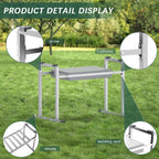 Garden Kneeler and Seat, 10.2" Stable and Save Anti-Tipping with Handle