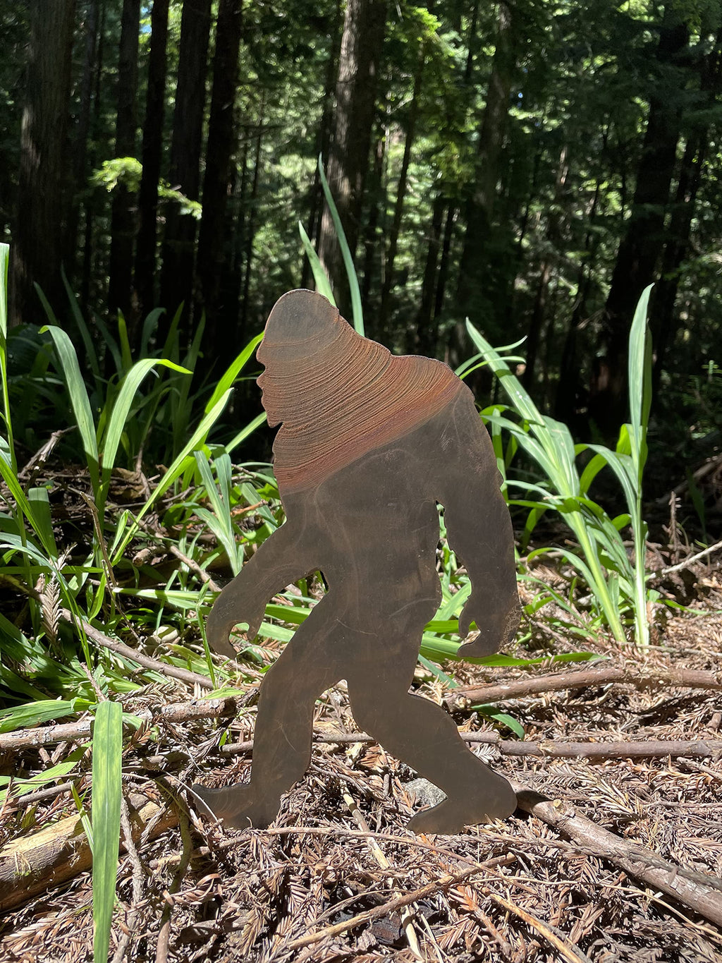 SQUATCH METALWORKS Bigfoot Walking Spike (Lawn Spike) - Lawn and Garden Ornament - Bigfoot/Sasquatch/Yeti Gift - Cold Rolled Steel - Made and Manufactured in USA