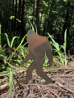 SQUATCH METALWORKS Bigfoot Walking Spike (Lawn Spike) - Lawn and Garden Ornament - Bigfoot/Sasquatch/Yeti Gift - Cold Rolled Steel - Made and Manufactured in USA