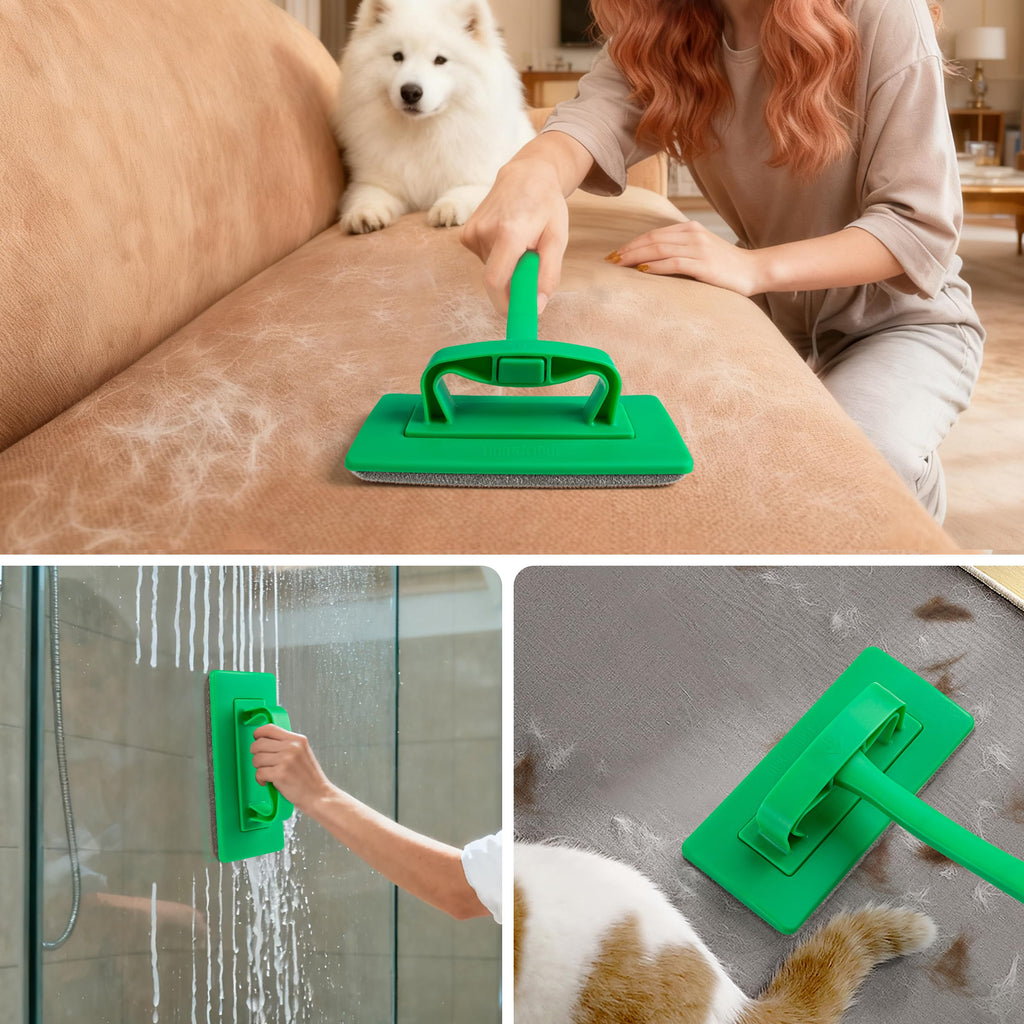 MyLifeUNIT 2 Packs Mesh Screen Cleaner, Detachable Window Screen Cleaning Brush, Window Screen Cleaners Tool with Wet and Dry Dual-Use