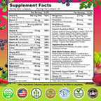 Women's Daily Multivitamin 50 Plus - Vegan Methylated Multivitamin for Women 50 and Over with Biotin, Organic Superfoods & Lutein - Eye, Energy, Gut & Optimal Health Support - Easy to Swallow Capsules