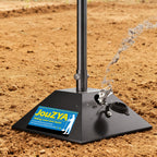 Steel Tamper 8"x8" with 49" Handle, Ground Tamper Tool Fillable Steel Base