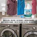 Nature's Freedom 12% Hydrogen Peroxide, Food Grade H2O2 and Purified Water Only, 8 Gallons