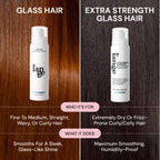L'ANGE HAIR Glass Hair Heat Protectant Spray | Anti-Frizz Blow Dry Mist | Long Lasting Hold & Shine | Humidity Protection | Thermal Heat Protection Spray | Lightweight Blow Out Primer, 5 fl oz Bottle