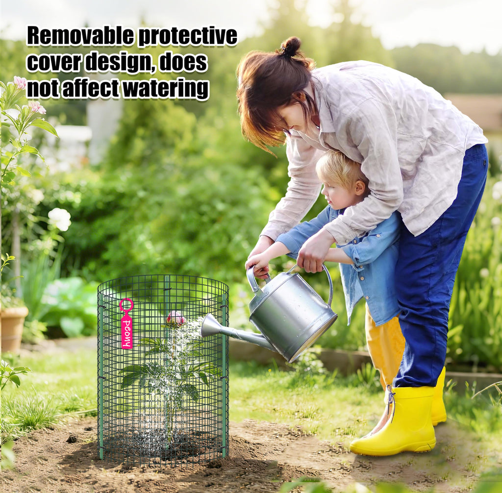 6 Set Wire Plant Protector from Animals - 12"x16" 18Pcs Metal Mesh