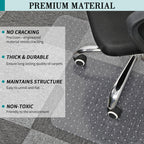 BesWin Office Chair Mat for Carpet, 30" x 48", Clear