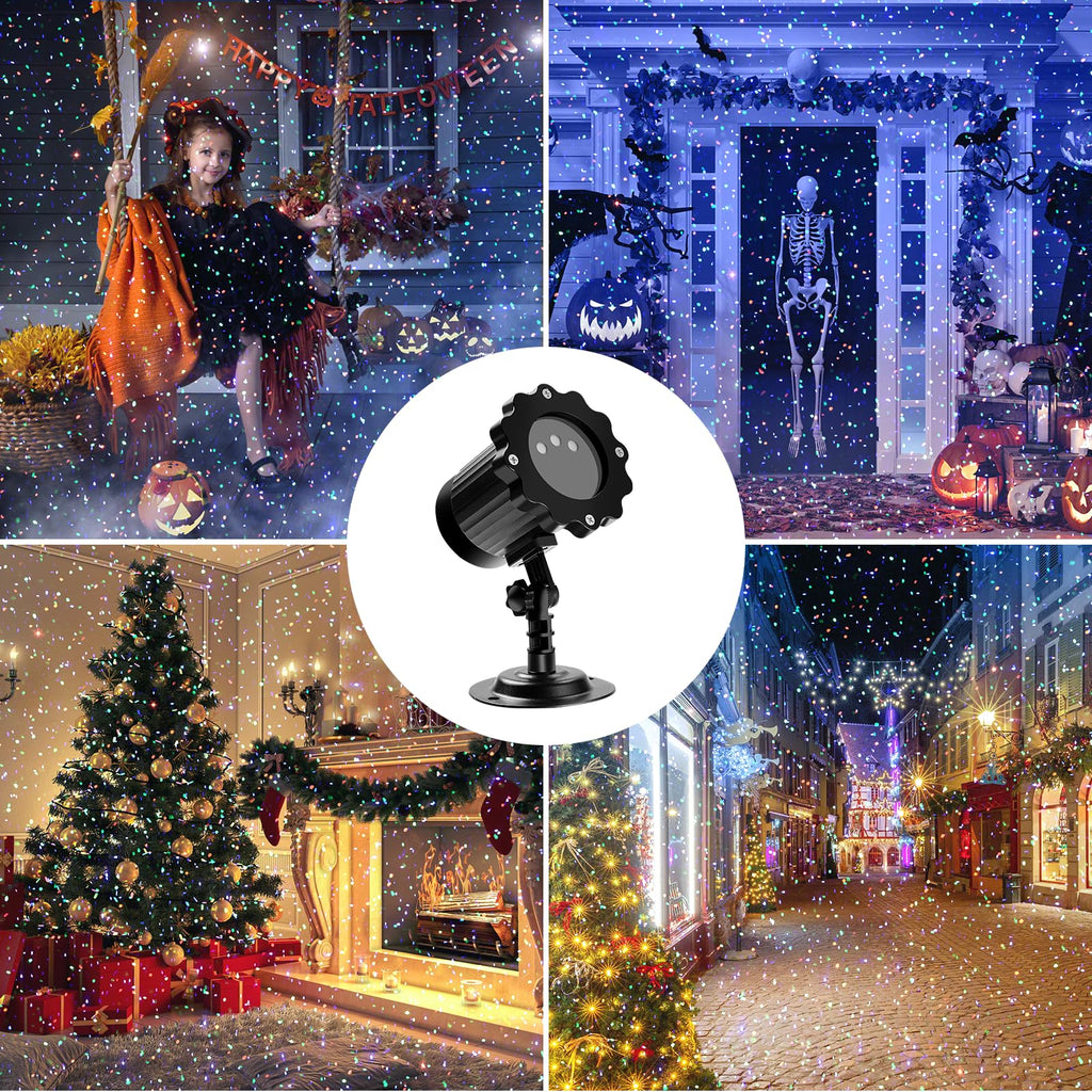 Outdoor RGB Laser Projector Lights 3 Color Starry Sky Firefly Effect