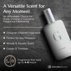 PB ParfumsBelcam G e��u Eau de Toilette Perfume Spray for Men - 3.4 Fl Oz Affordable Long Lasting Cologne, Modern Masculine Scent with Woody Citrus Fragrance Made with Premium Oils for All Day Use
