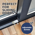 Window Locks, 10 Pack for Vertical and Horizontal Windows, Sliding Window Locks, Adjustable Aluminum Stoppers, No-Drill Install, Fits Tracks up to 3/16" Wide