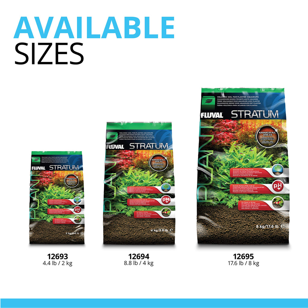 Fluval Plant and Shrimp Stratum Aquarium Substrate - 8.8 lb Bag